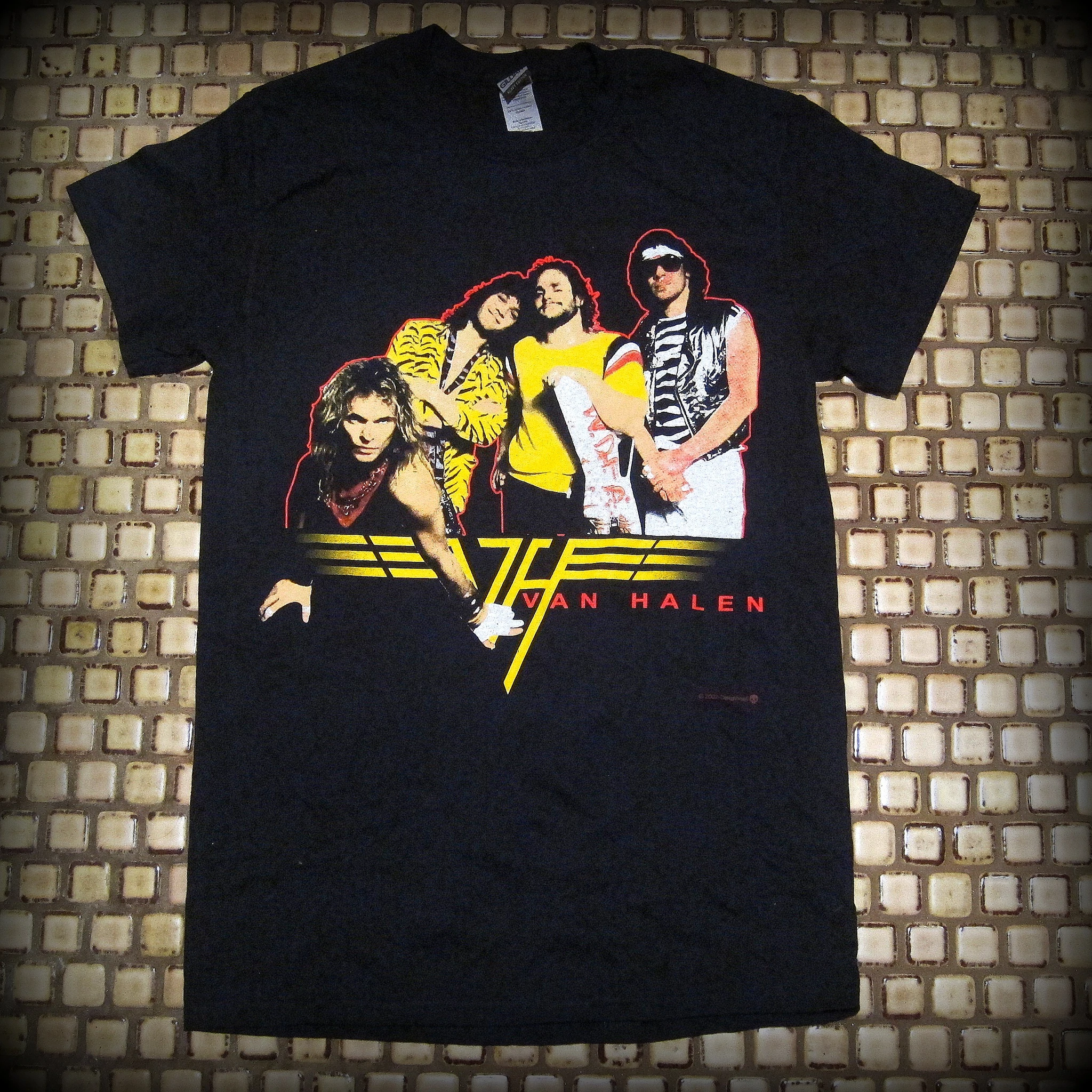 VAN HALEN‏ - ORIGINAL GROUP- Two Sided Printed - T-Shirt  